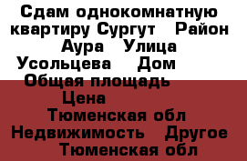 Сдам однокомнатную квартиру Сургут › Район ­ Аура › Улица ­ Усольцева  › Дом ­ 26 › Общая площадь ­ 42 › Цена ­ 19 000 - Тюменская обл. Недвижимость » Другое   . Тюменская обл.